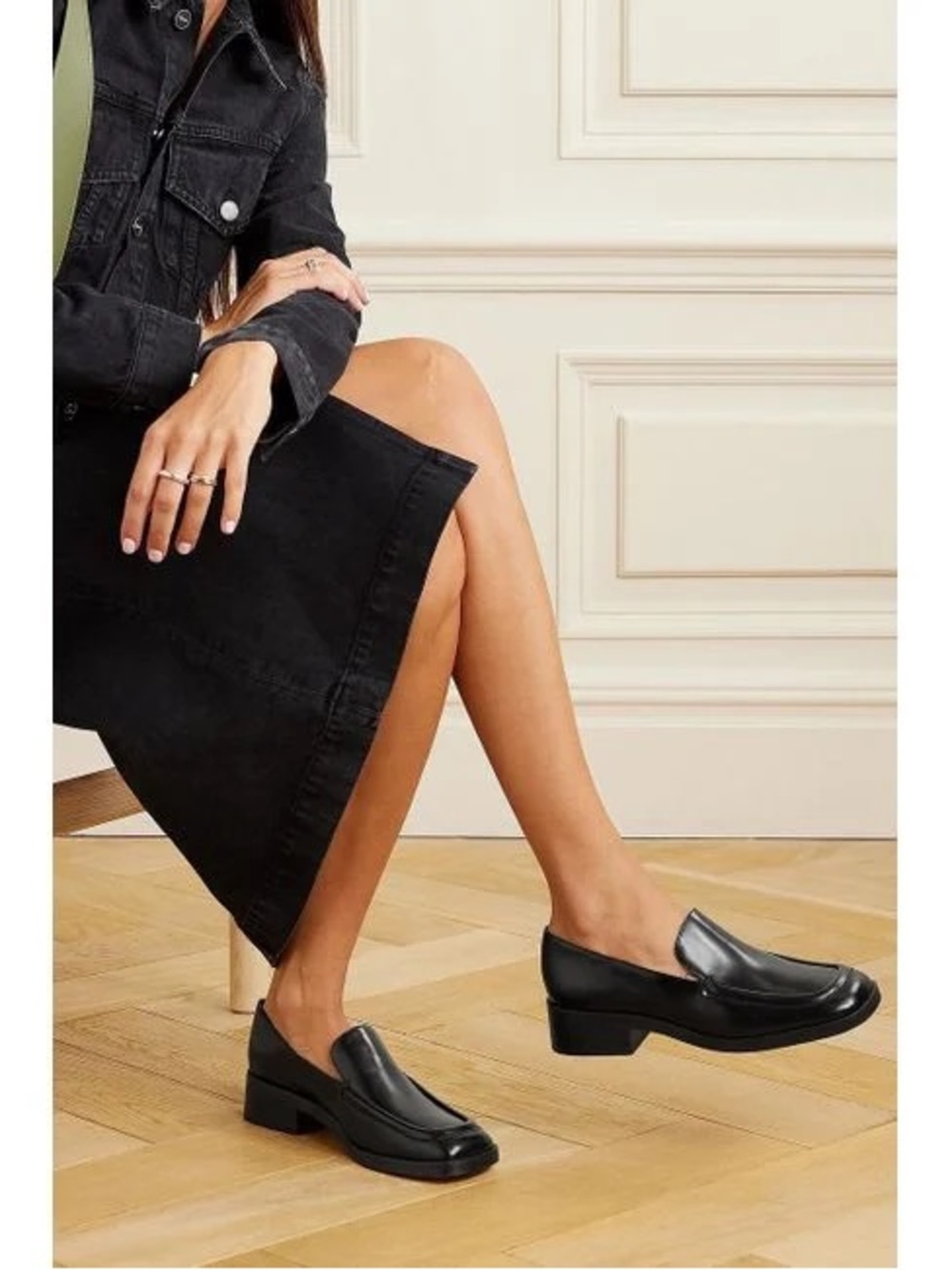 Vince Doris leather slip-on loafers